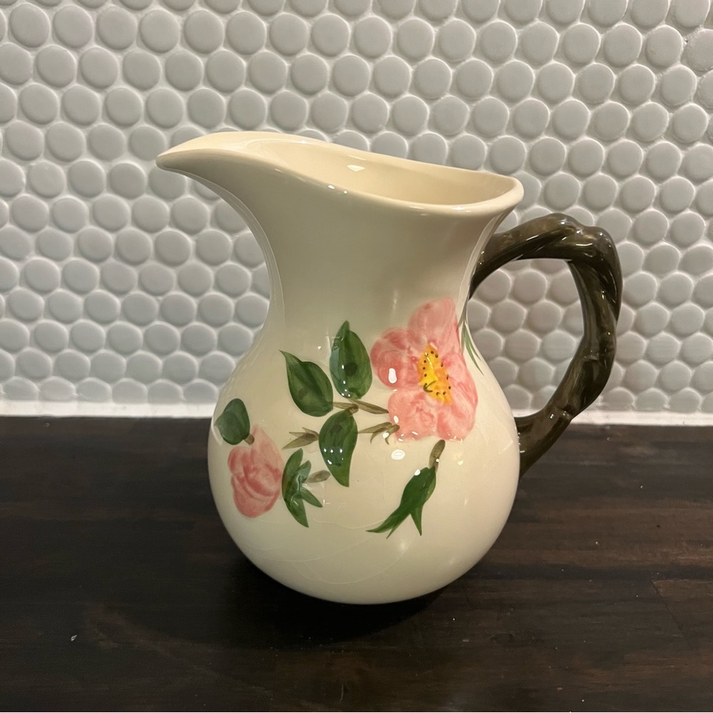 Vintage! Franciscan | Desert Rose Pink Floral Pitcher Ceramic 1940s 1950s 1960s